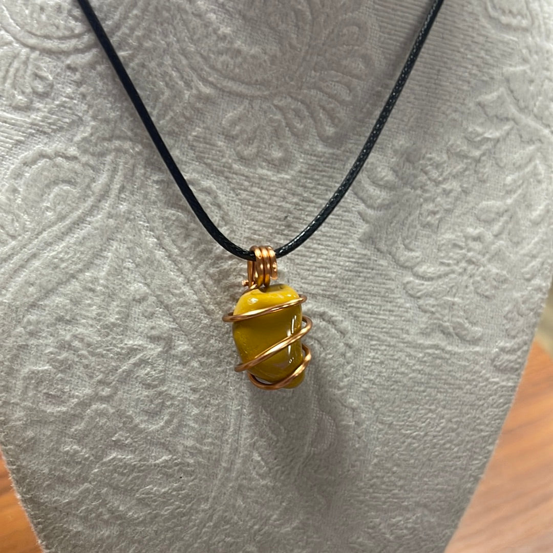 Wire Wrapped Mookite Jasper