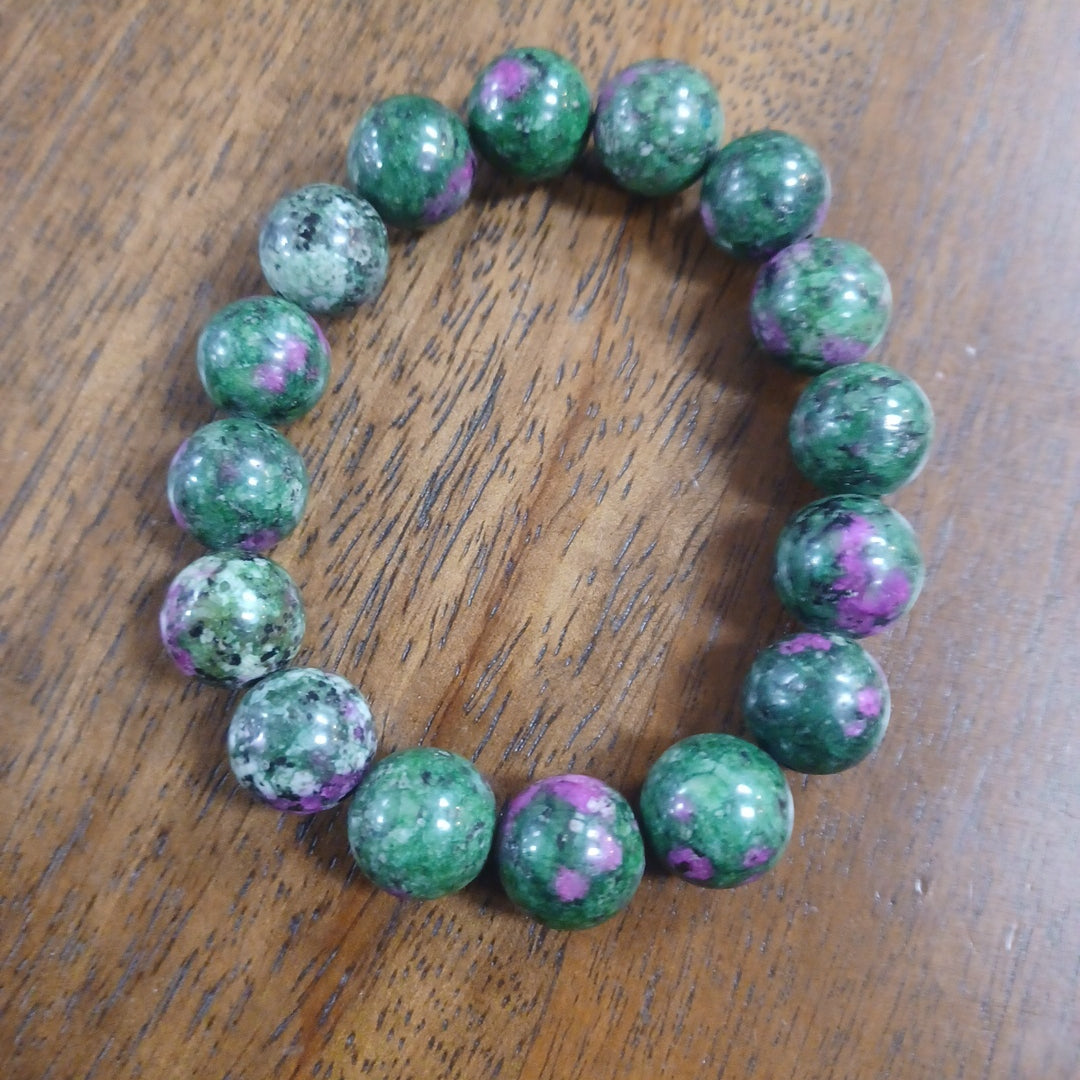 Ruby zoisite bracelet