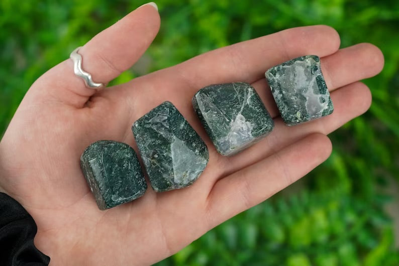Tumbled Moss Agate 1 lb