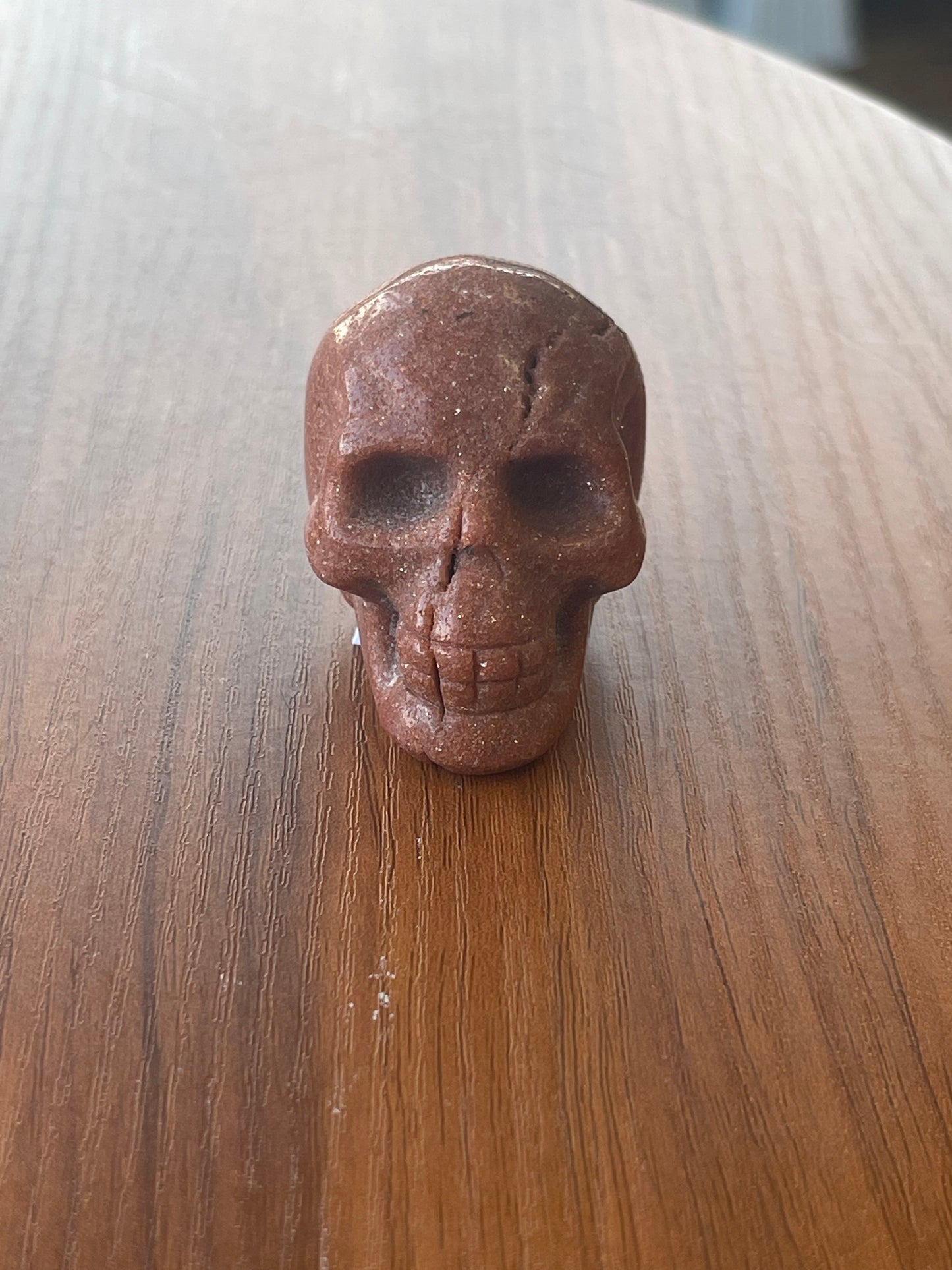 Goldstone Skull