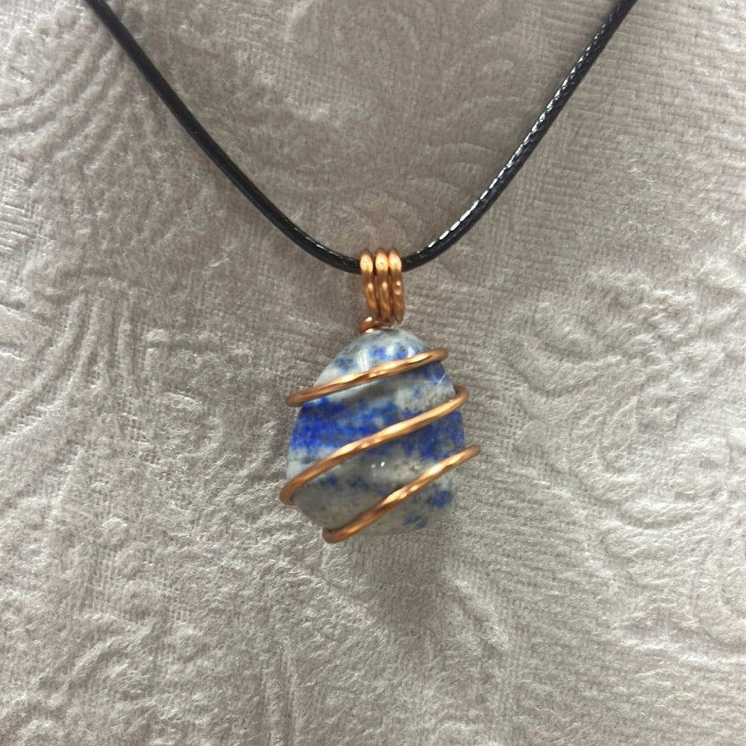Wire Wrapped Lapis Lazuli