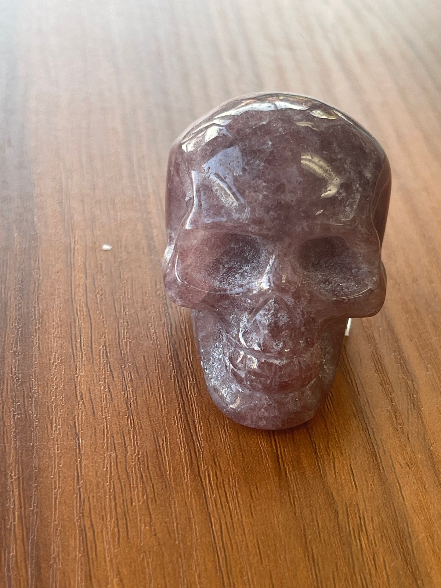 Strawberry Quartz Skull