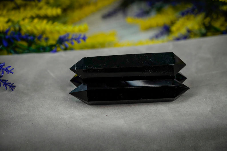 Double Terminated Obsidian 4"