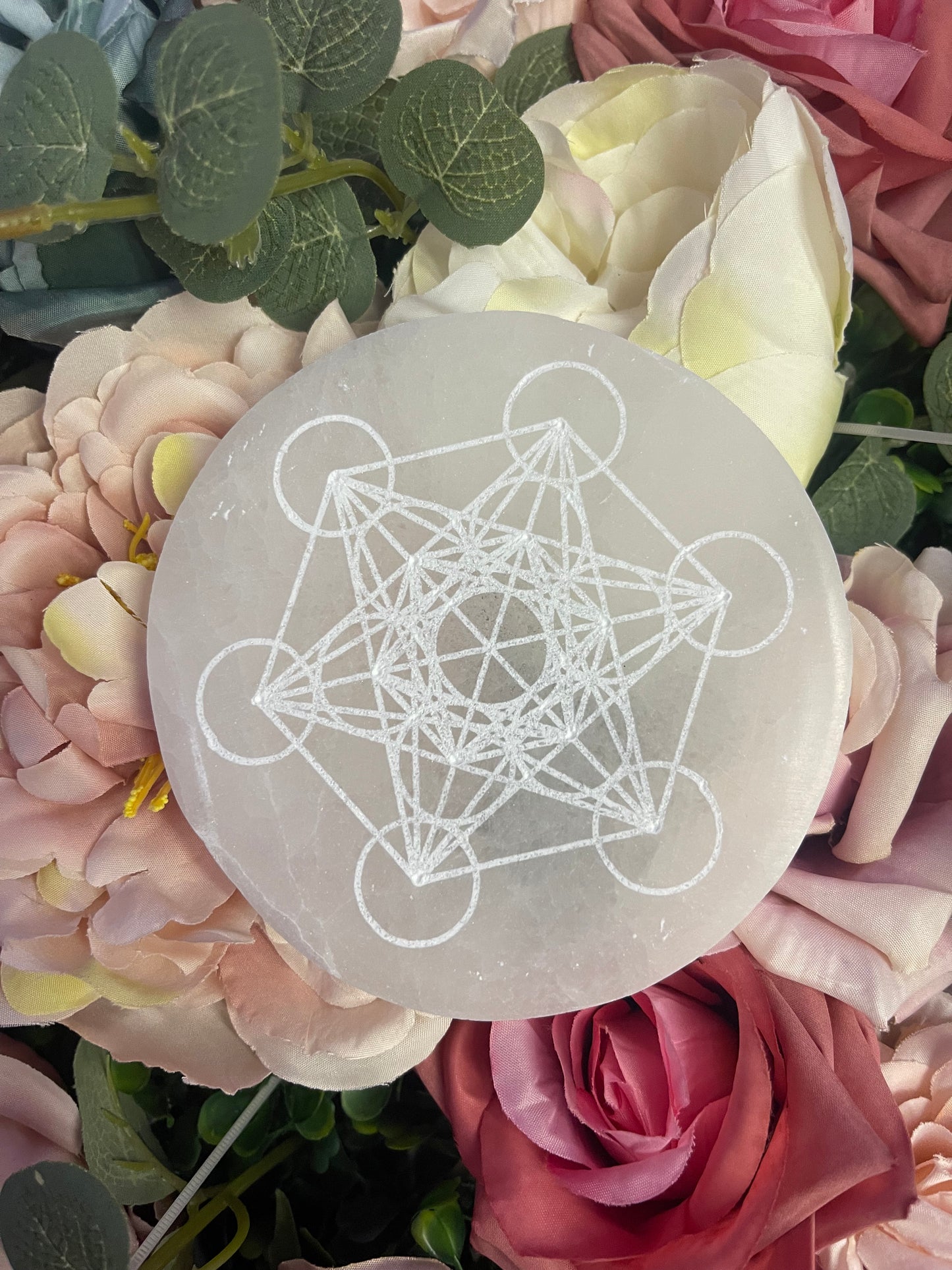 Metatron Selenite Plate