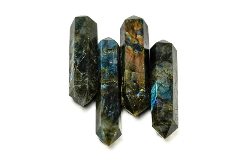 Double Terminated Labradorite 4"