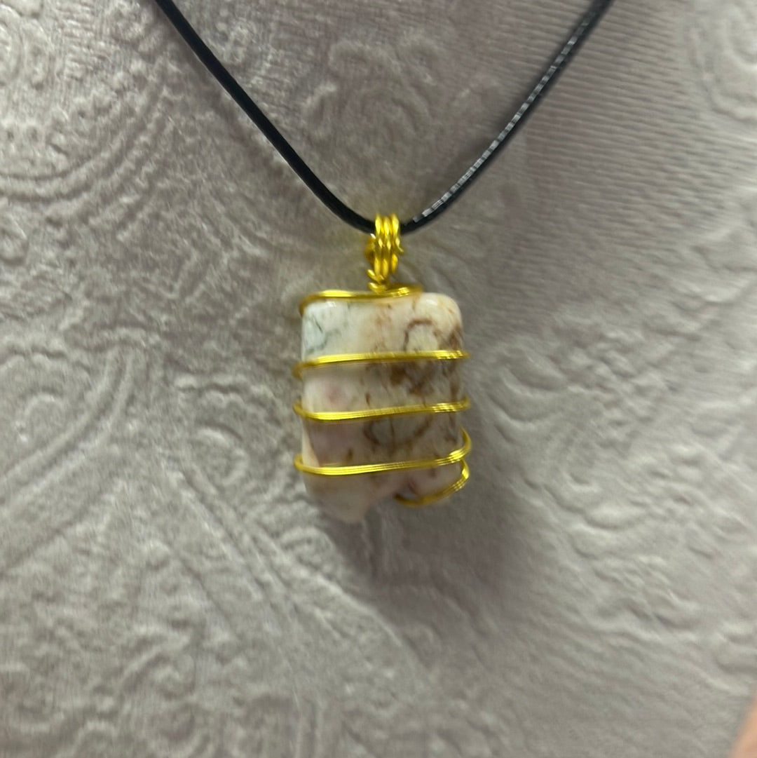 Wire Wrapped Tree Agate