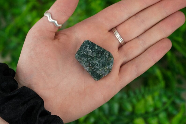 Tumbled Moss Agate 1 lb