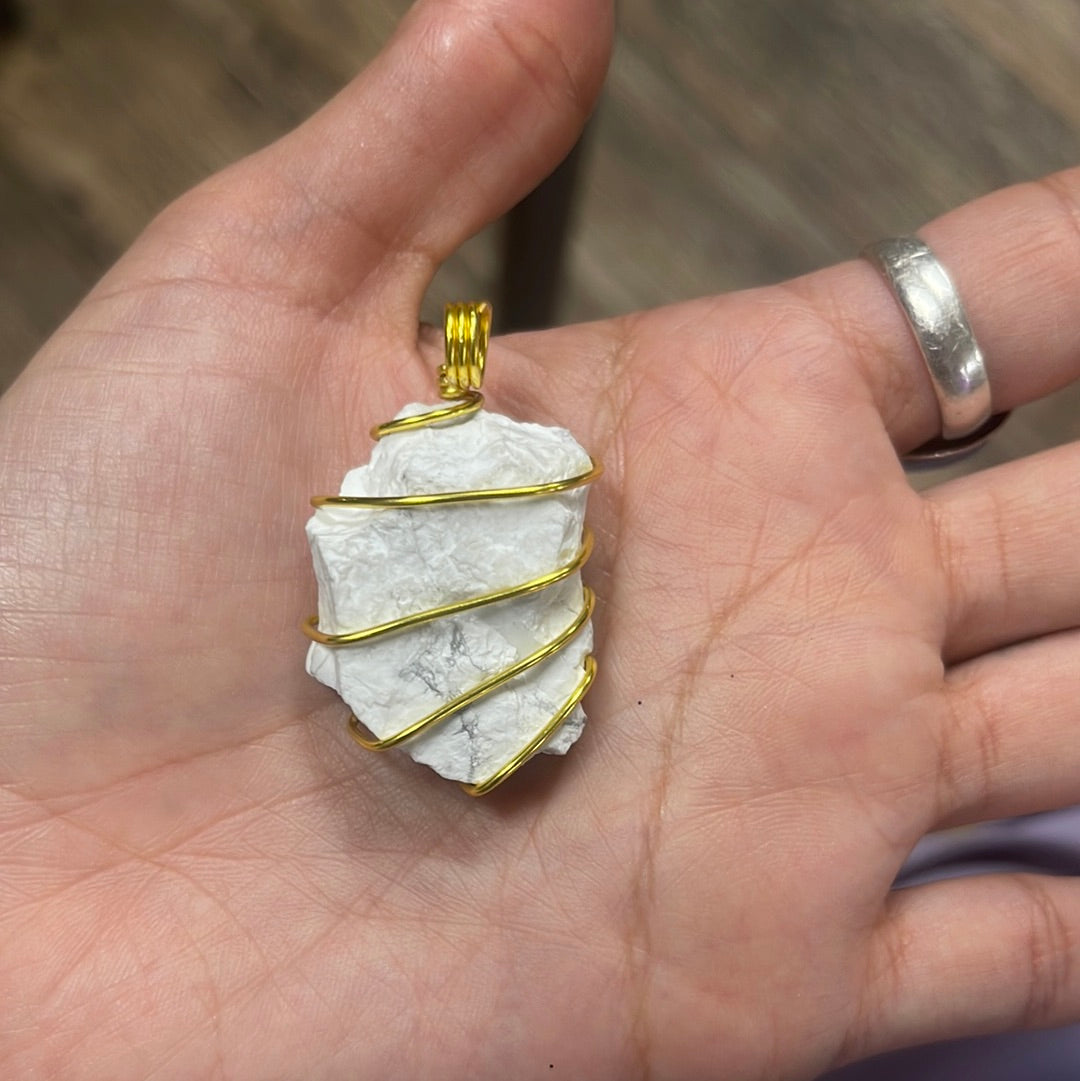 Wire Wrapped Howlite
