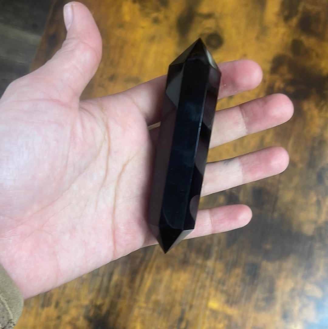 Black Obsidian Double Terminated