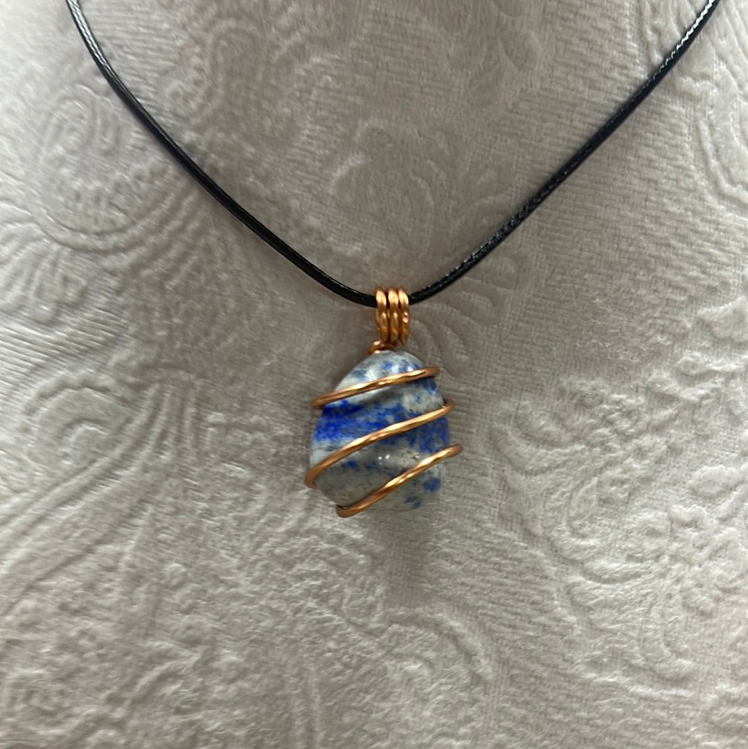 Wire Wrapped Lapis Lazuli