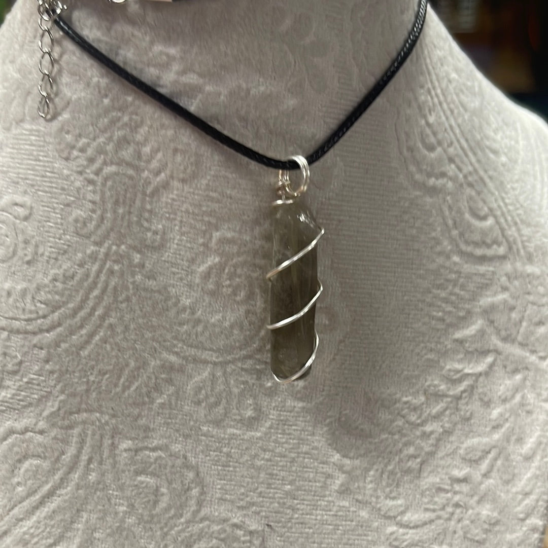 Wire Wrapped Smokey Quartz Point