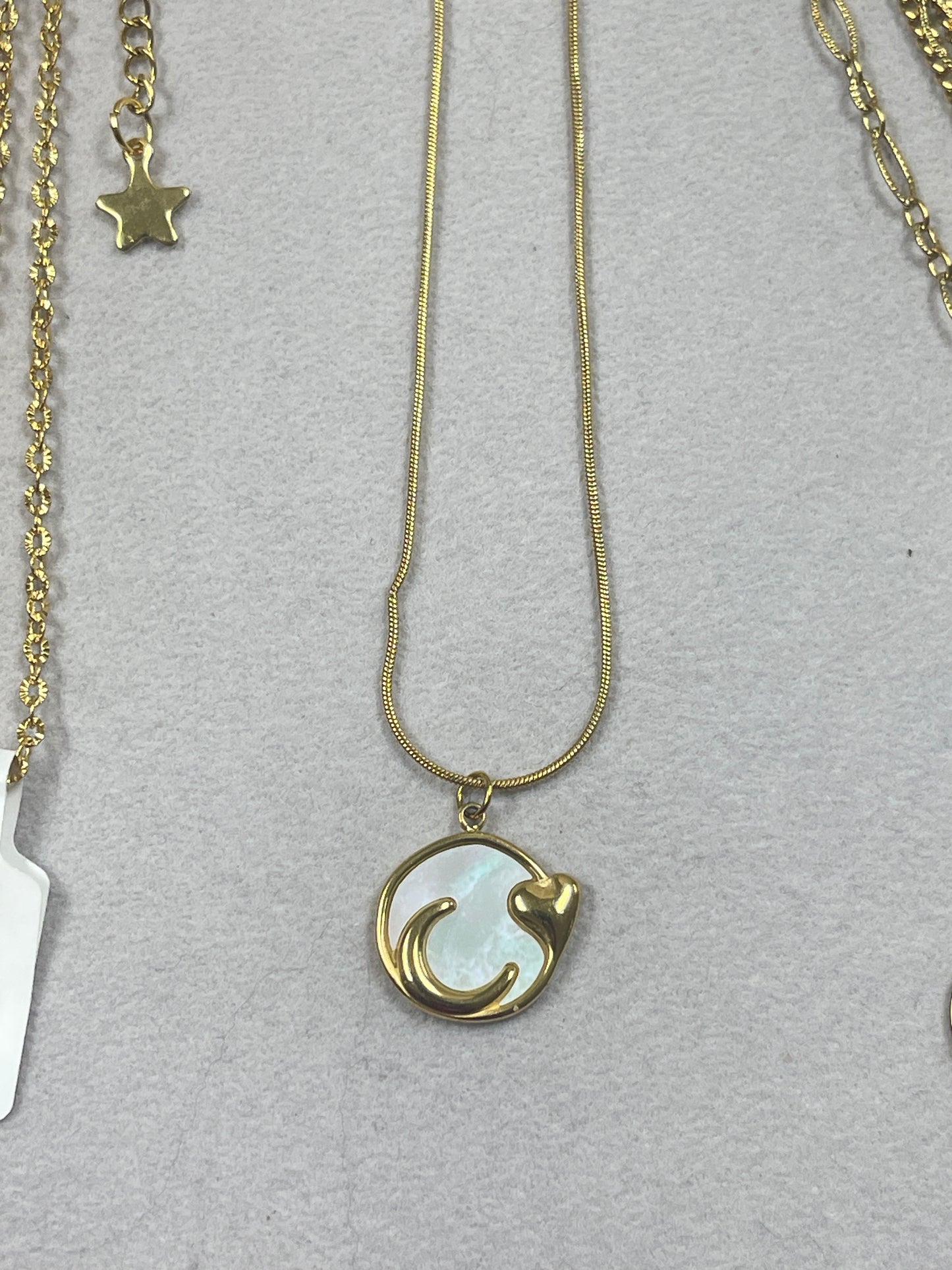 @lovelylittlethings_90 white shell moon necklace