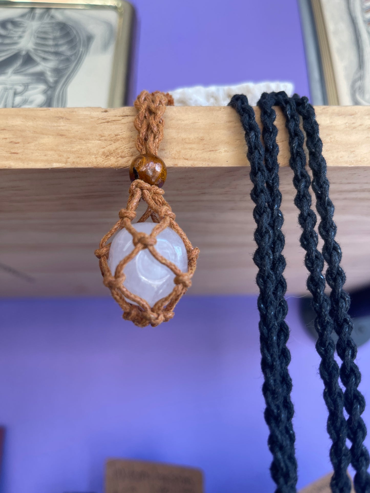 Macrame Necklace (gem not included) @FlynnandPhoenix