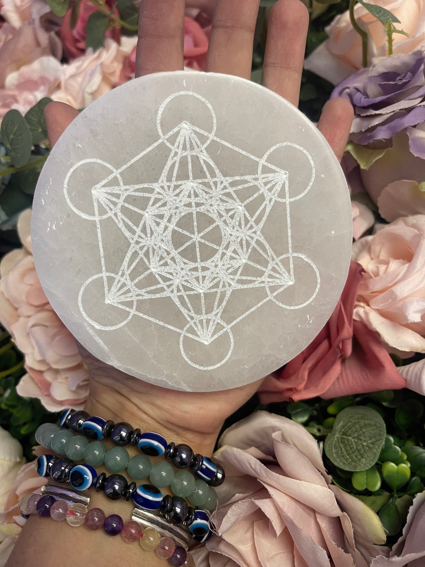 Metatron Selenite Plate