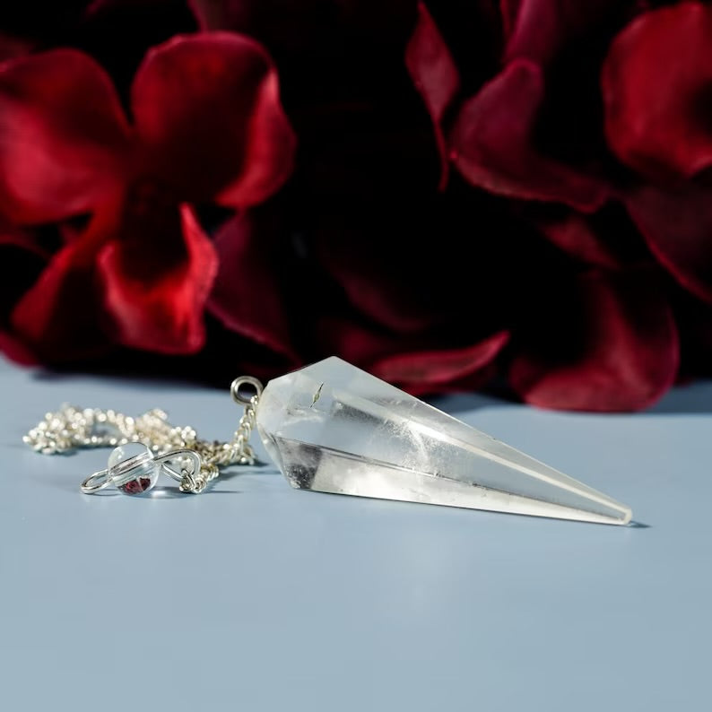 Clear quartz Pendulum