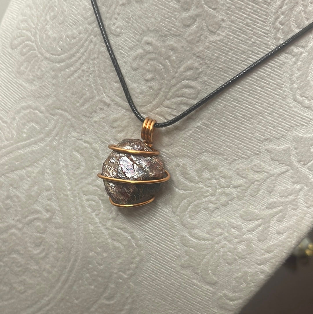 Wire Wrapped Garnet