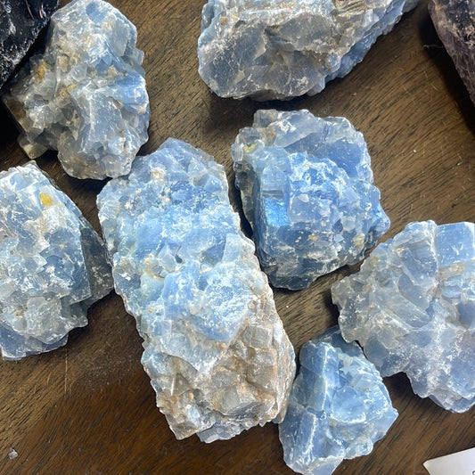 Rough Blue Calcite 1 lb