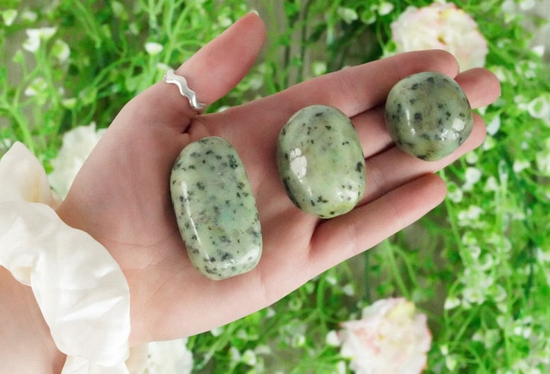 Tumbled Kiwi Jasper 1 lb
