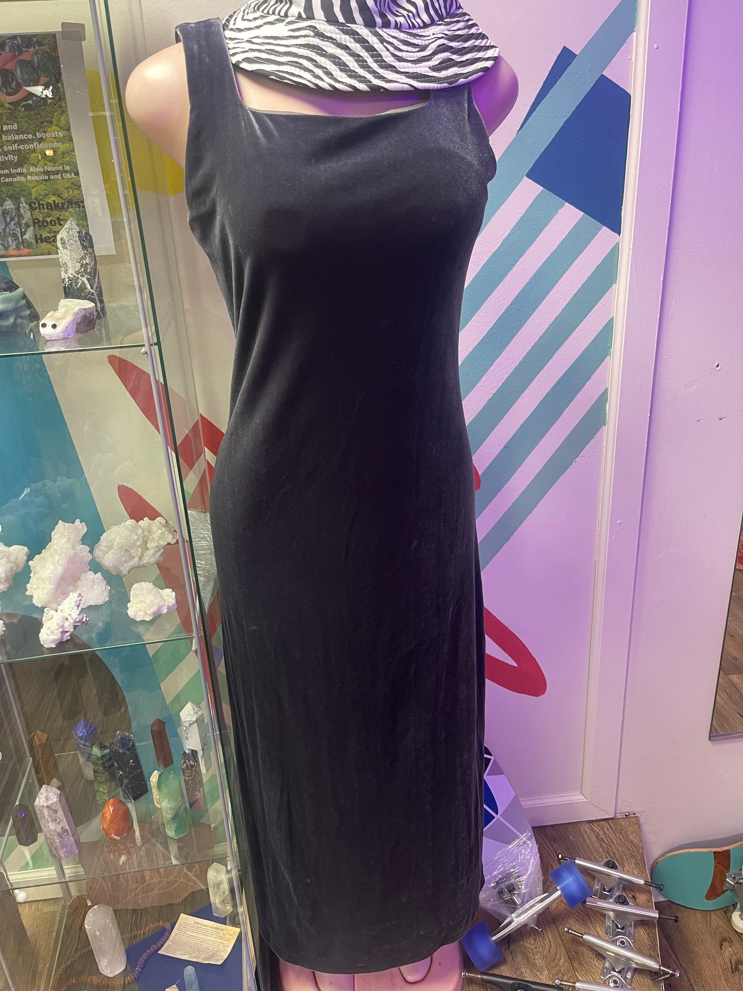 Grey long dress @anchorbabyvintage