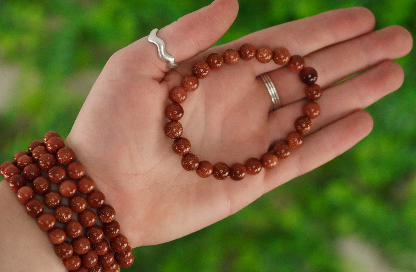 Goldstone 8mm Bracelet
