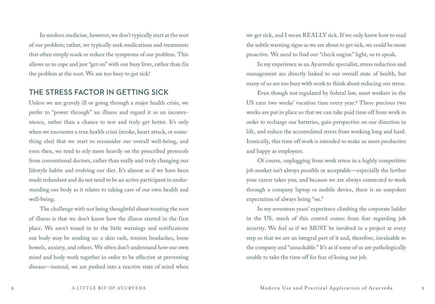 A Little Bit of Ayurveda by Deacon Carpenter