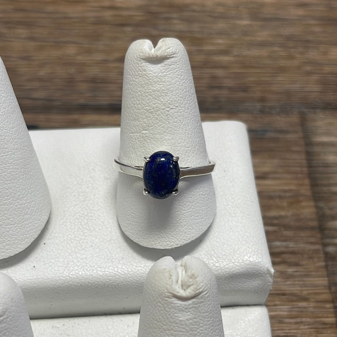 Lapis Lazuli Silver Ring Size 9
