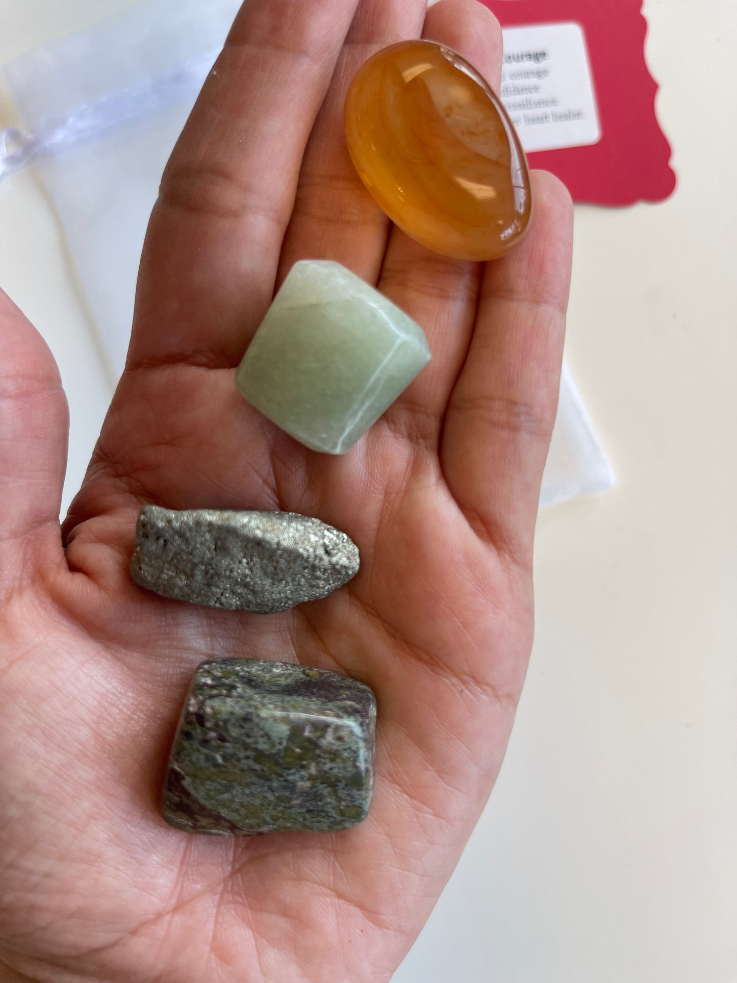 Confidence and Courage Intention Crystal Set
