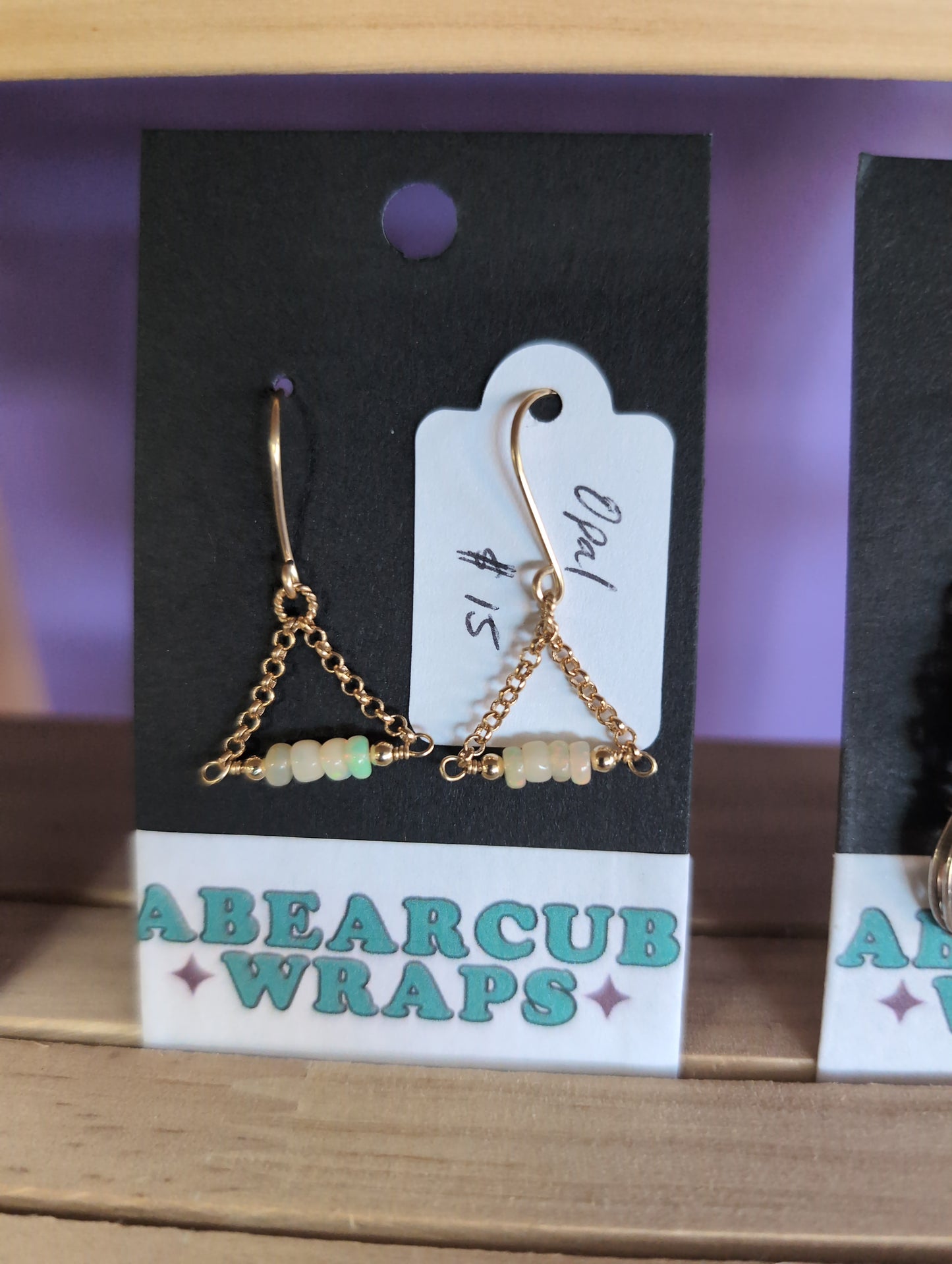 @abearcub Opal Earrings