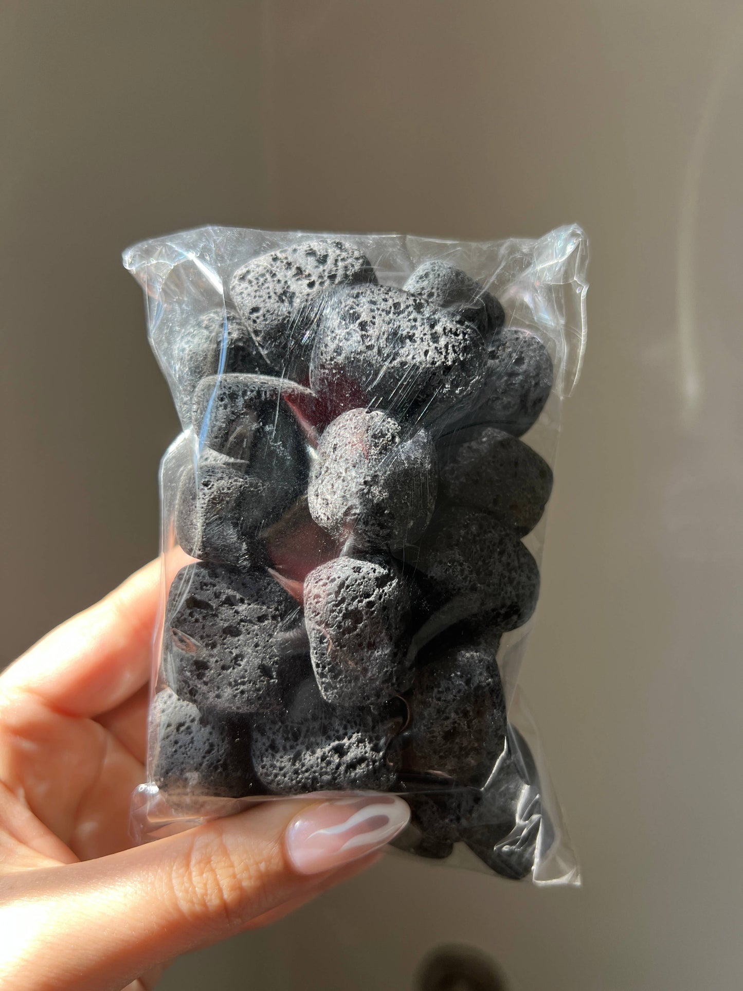 Lava Stone Crystal Tumble Bag