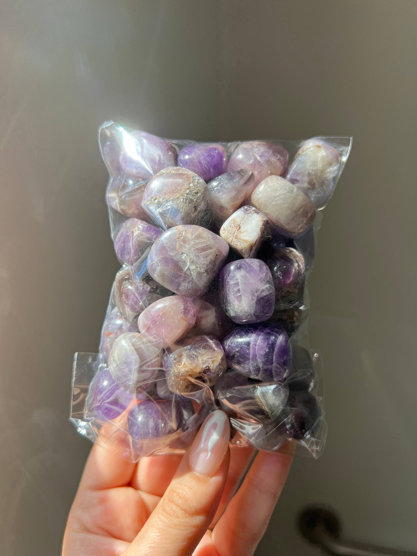 Amethyst Crystal Tumble Bag