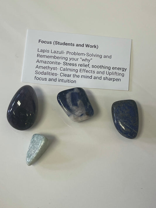 Focus (Students/Work) Intention Crystal Set