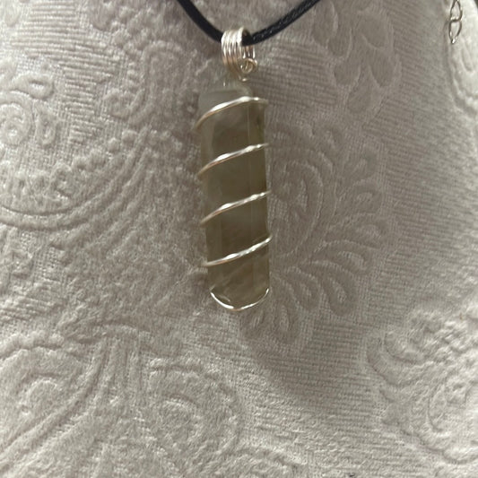 Wire Wrapped Smokey Quartz Double Terminated Point