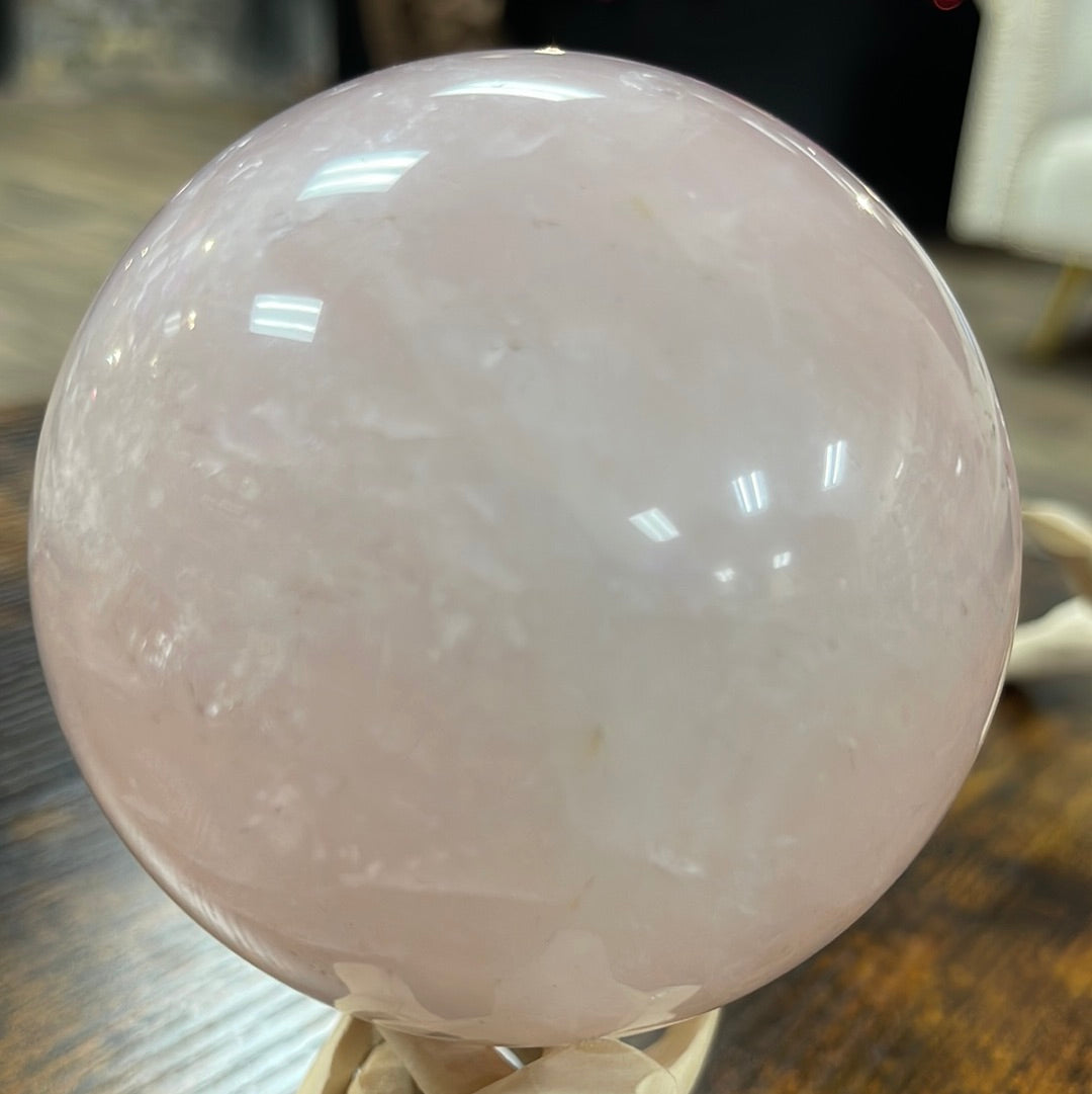 Rose Quartz Medium Large Sphere