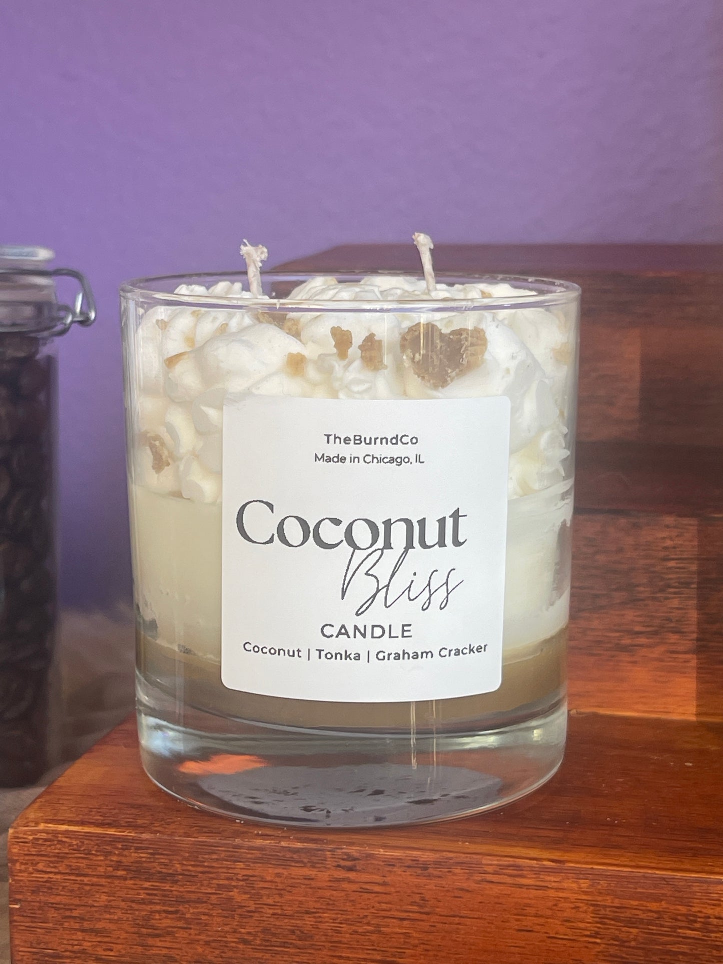 @theburndco coconut bliss candle