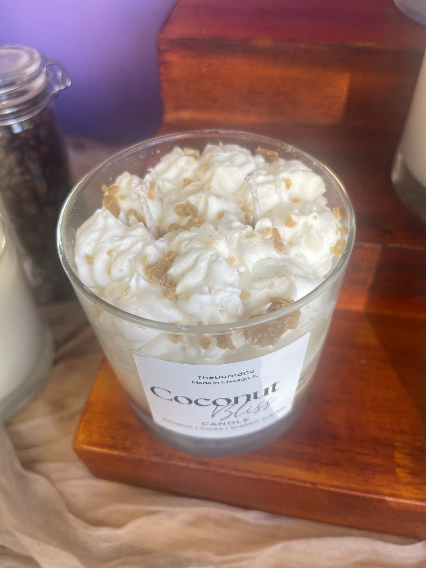 @theburndco coconut bliss candle