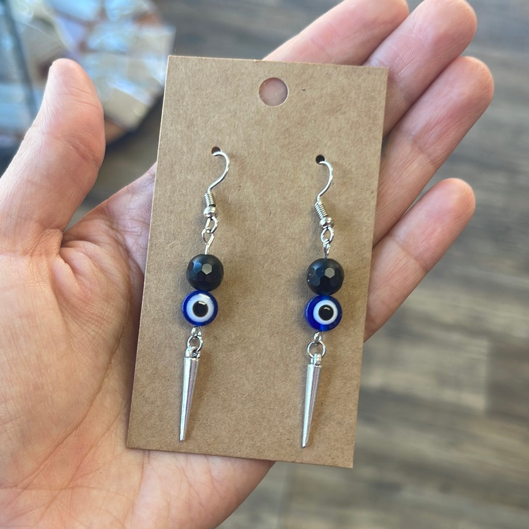 Onyx w Blue Opal Earrings @pereternity