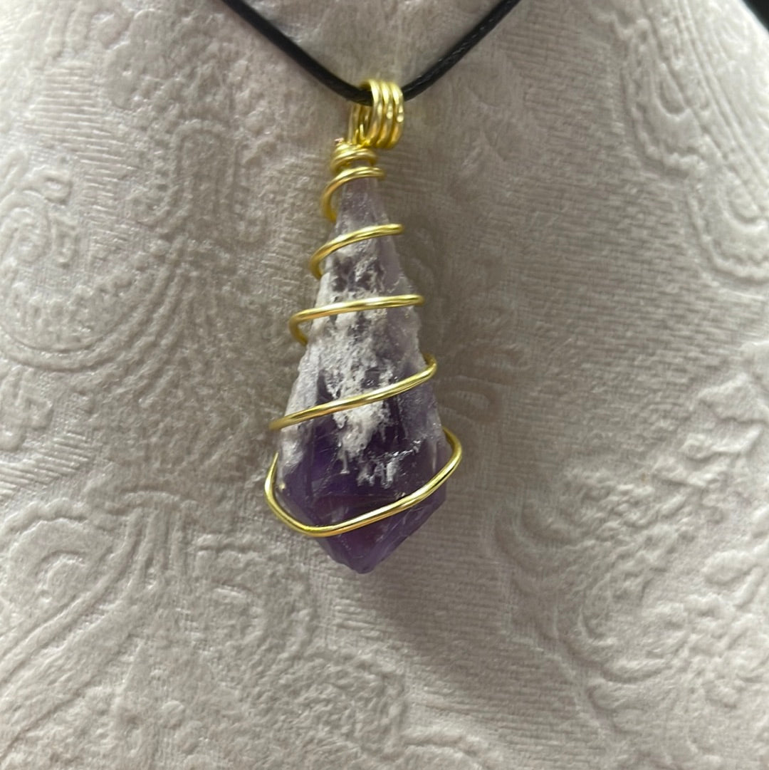 Wire Wrapped Amethyst Points
