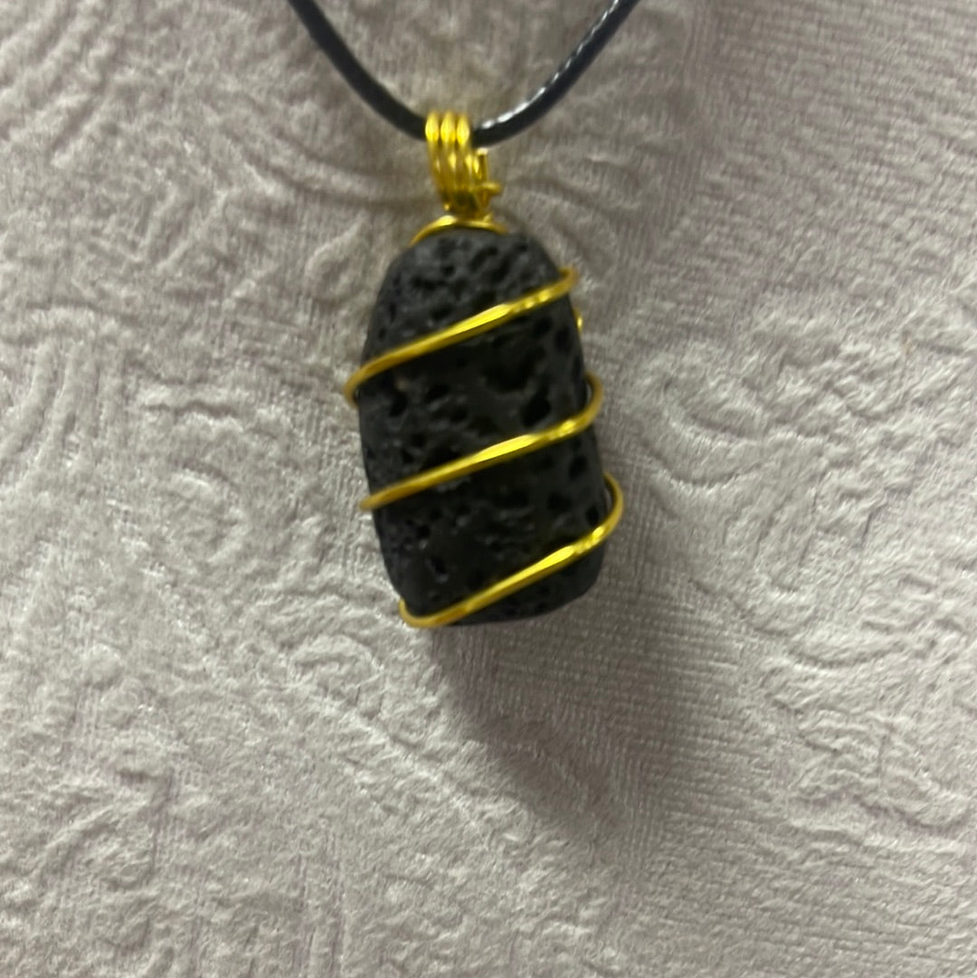 Wire Wrapped Lava Rock