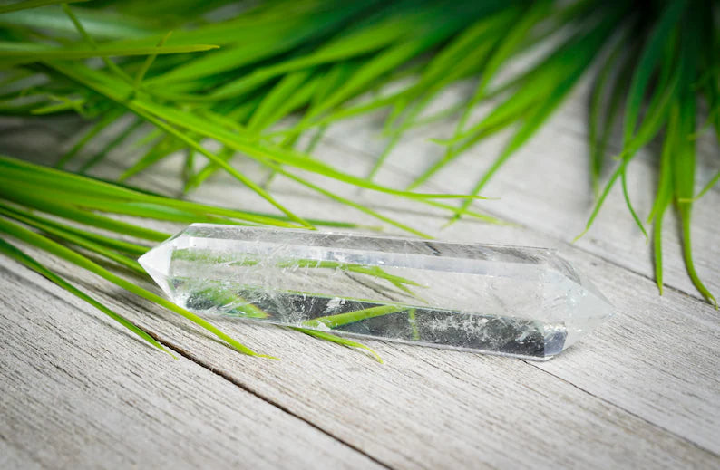 Double Terminated Clear quartz 4"