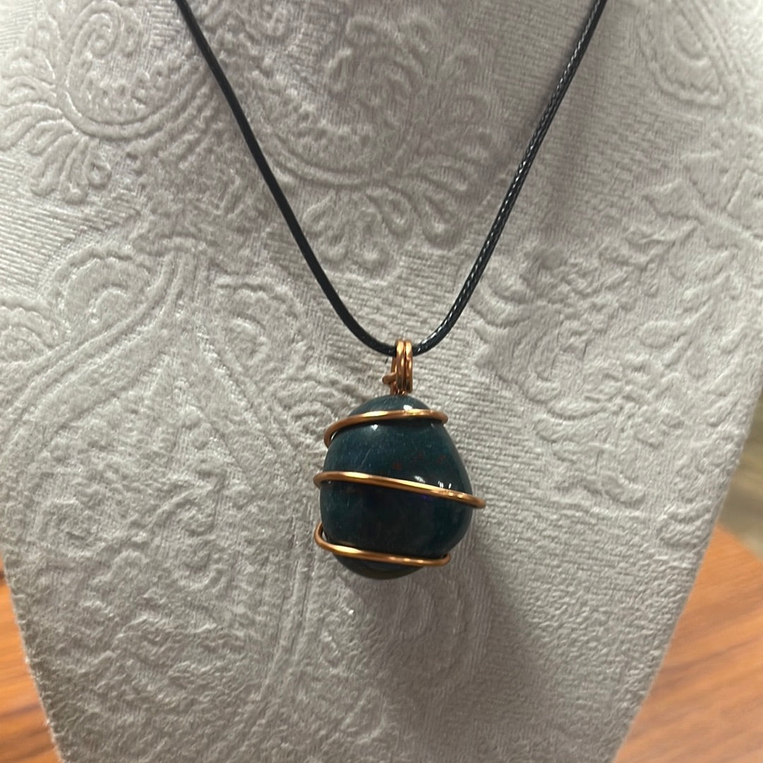 Wire Wrapped Bloodstone