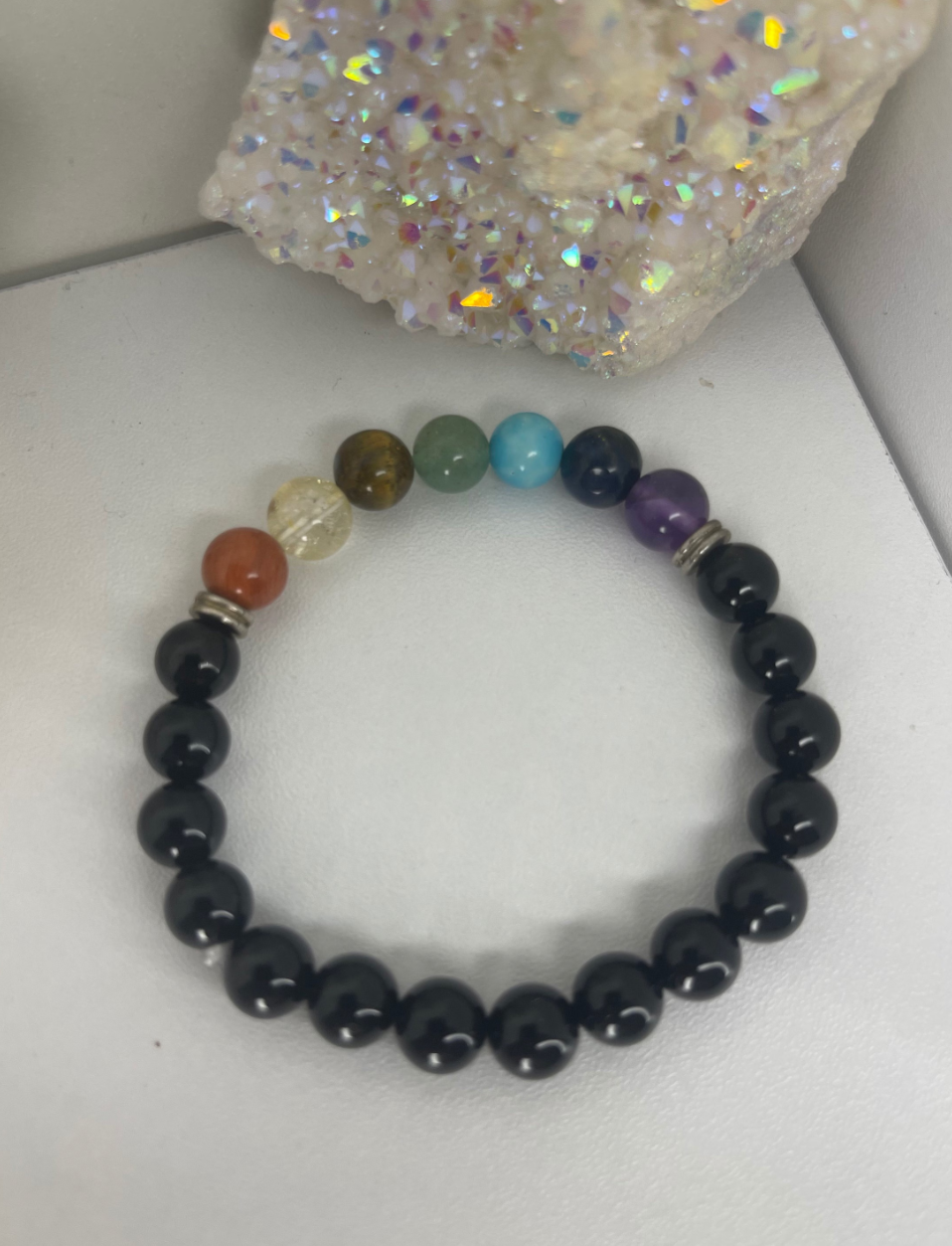 7 Chakra Black Obsidian 8mm