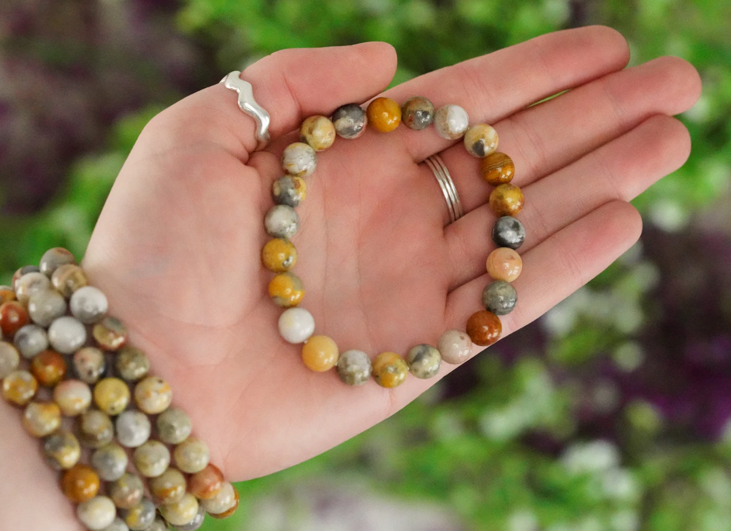 Crazy Lace Agate 8mm Bracelet