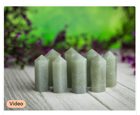 Green Aventurine Grid Tower