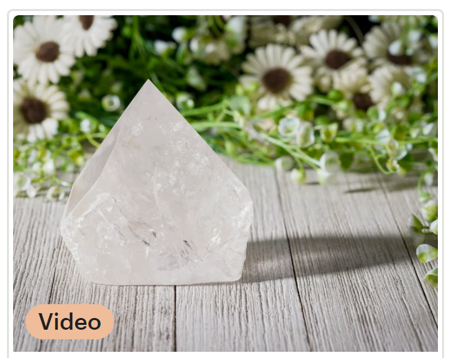 Clear quartz point