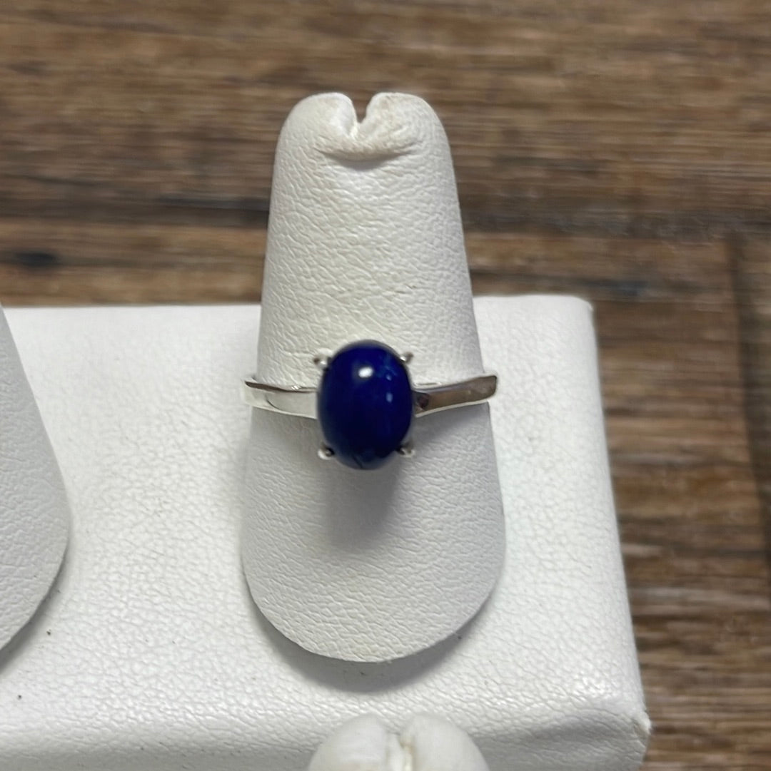 Lapis Lazuli Silver Ring Size 8