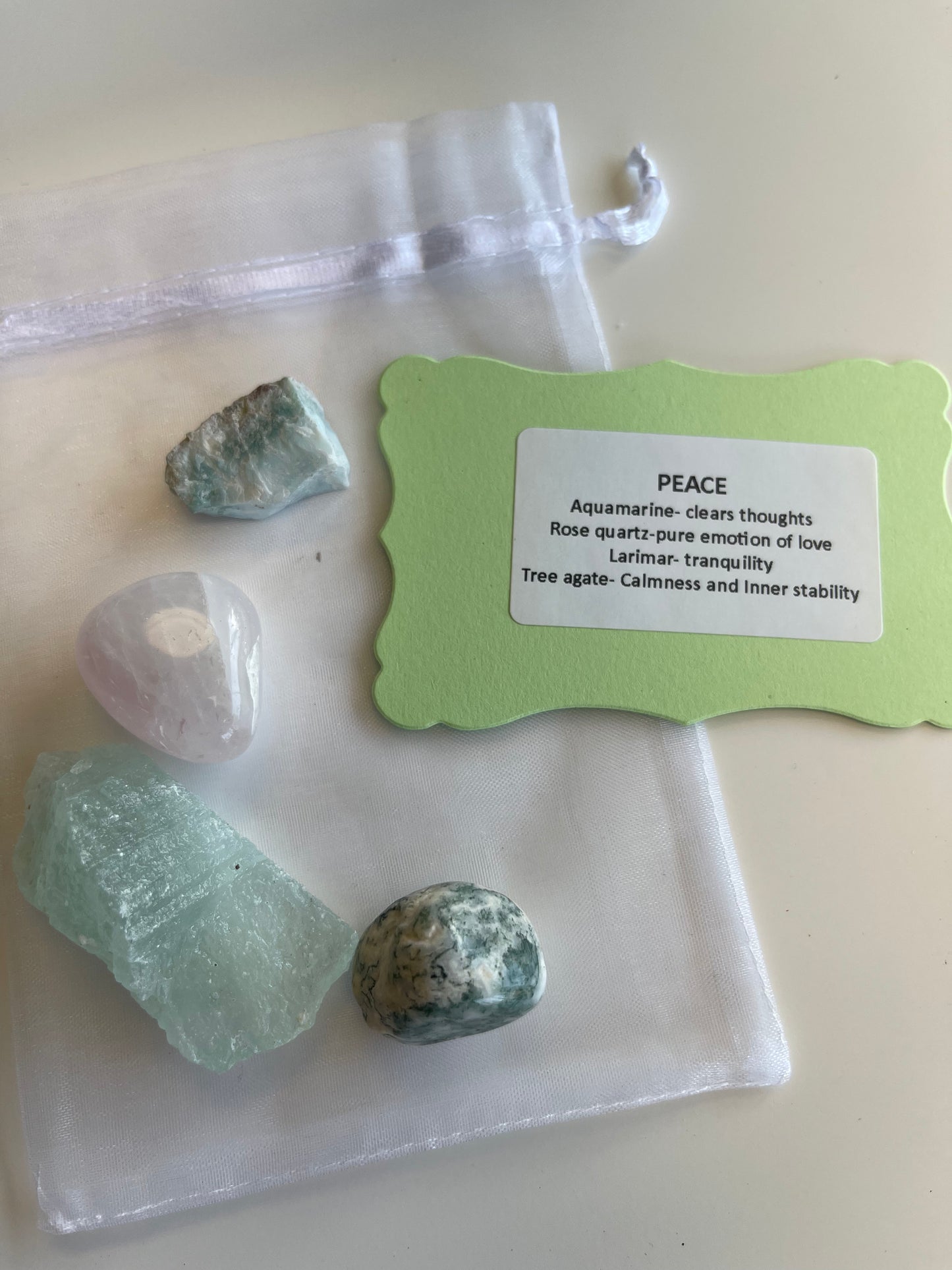 PEACE Intention Crystal Set