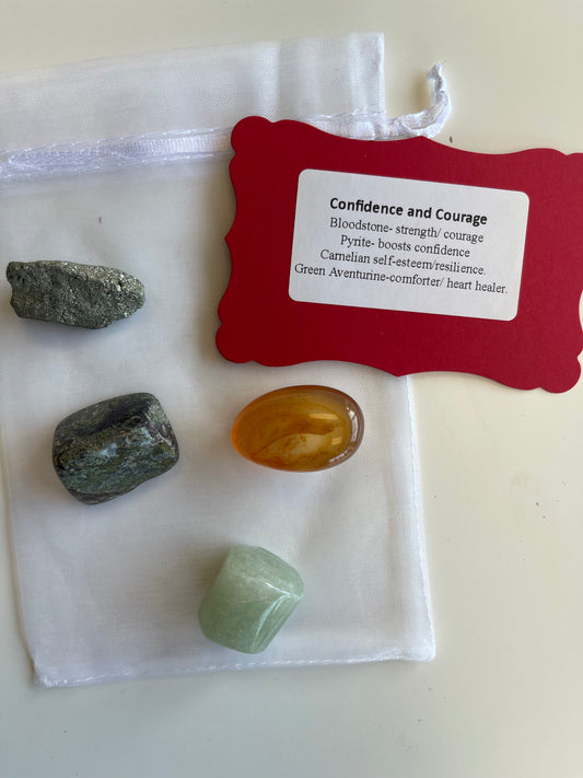 Confidence and Courage Intention Crystal Set