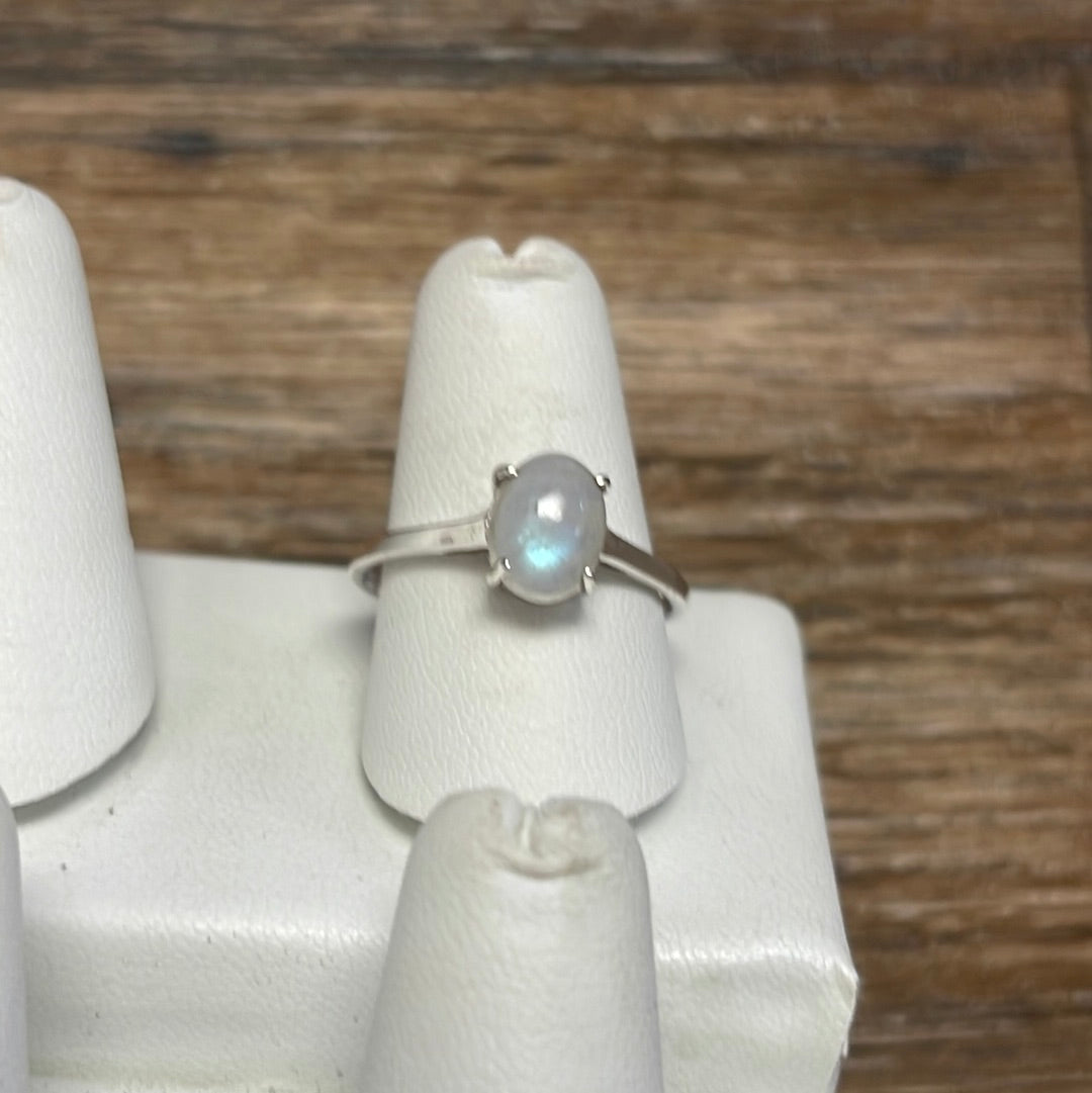 Moonstone Silver Ring Size 11