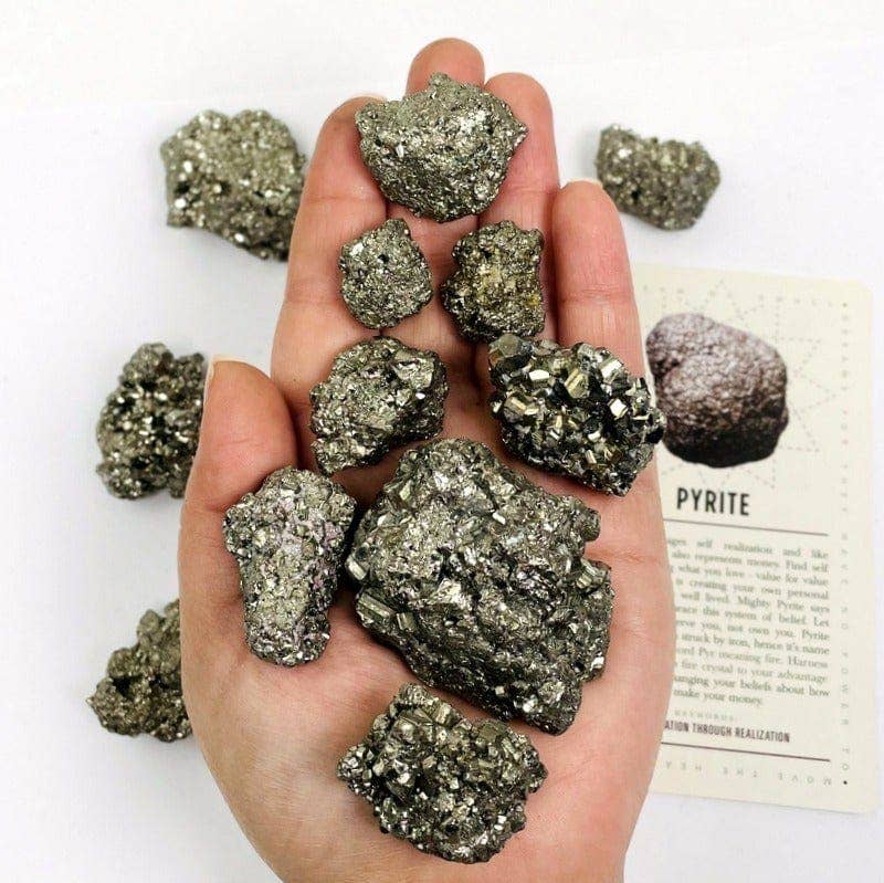 Rough Pyrite Stones - 1 lb Bag
