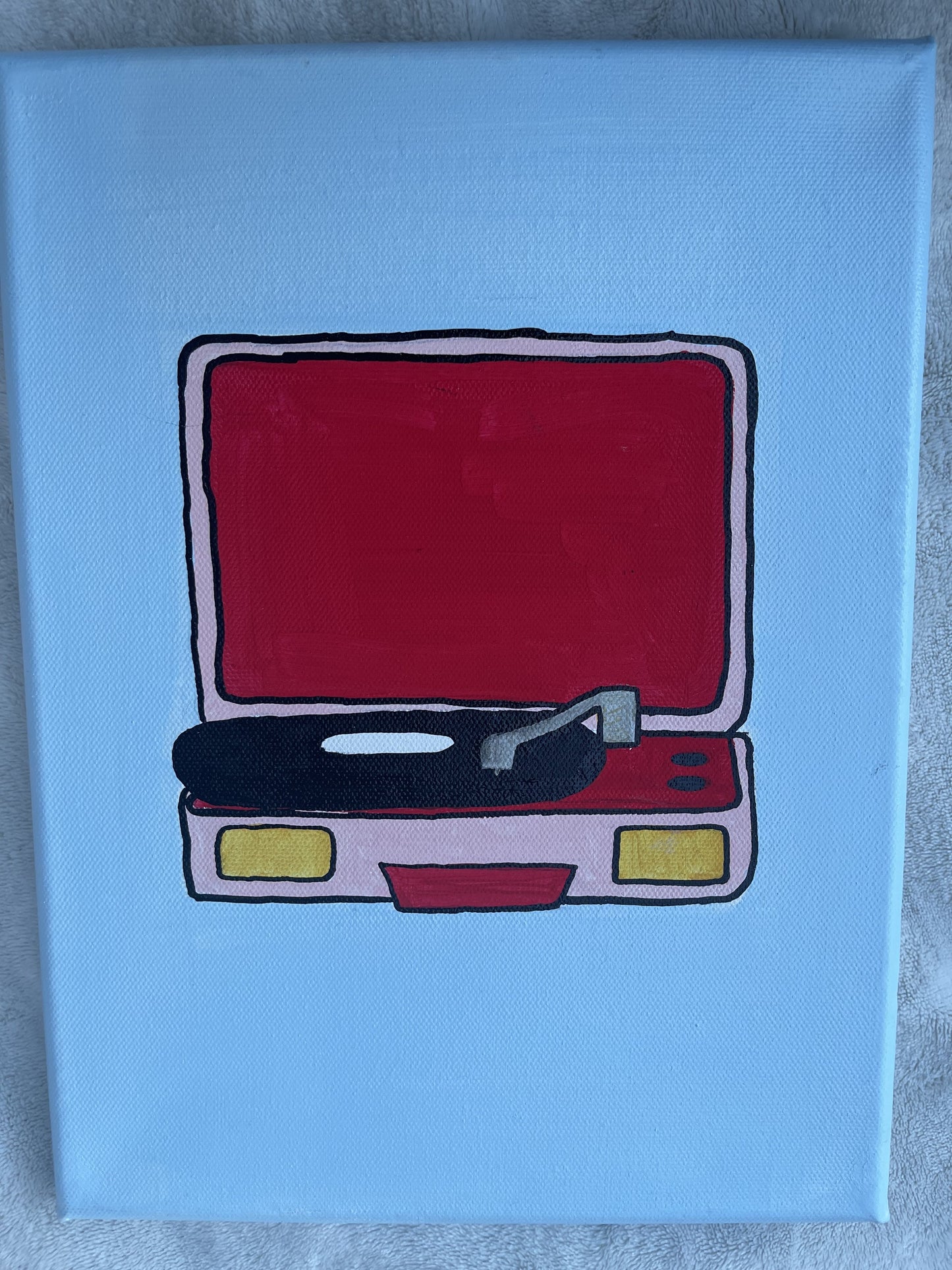 Record Player 90s Theme by em_gem_canvases